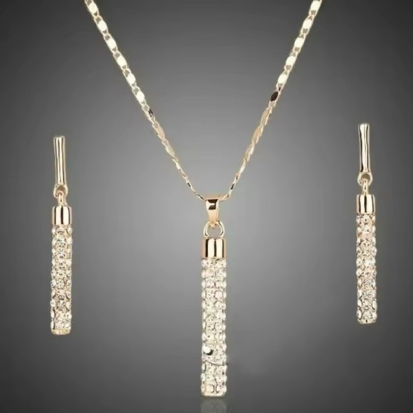 Jewelry - Gold Filled Cubic Zirconia Jewelry Set